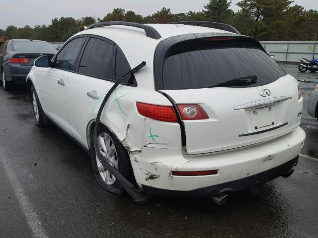 JNRAS08W56X204283 - 2006 INFINITI FX35 WHITE photo 3