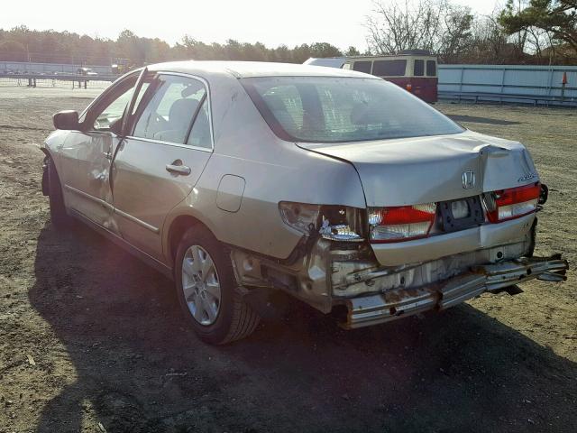 1HGCM563X4A062507 - 2004 HONDA ACCORD LX GOLD photo 3