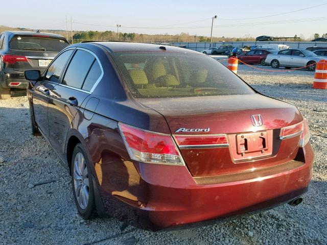 1HGCP2F80BA026114 - 2011 HONDA ACCORD EXL MAROON photo 3