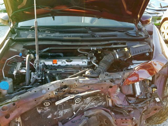 1HGCP2F80BA026114 - 2011 HONDA ACCORD EXL MAROON photo 7