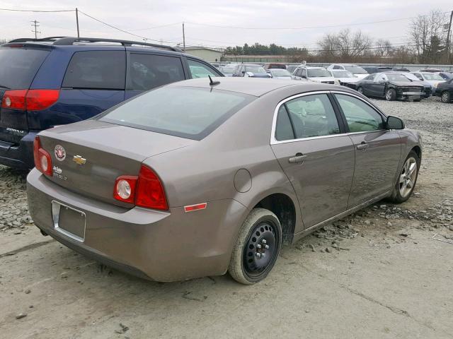 1G1ZC5EB7AF165671 - 2010 CHEVROLET MALIBU 1LT ყავისფერი ფოტო 4