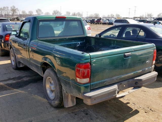 1FTYR10C1YPB90774 - 2000 FORD RANGER GREEN photo 3