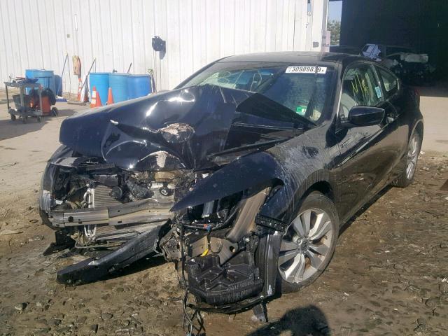 1HGCS1B85BA003572 - 2011 HONDA ACCORD EXL BLACK photo 2