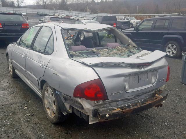 3N1AB51D36L485231 - 2006 NISSAN SENTRA SE- SILVER photo 3