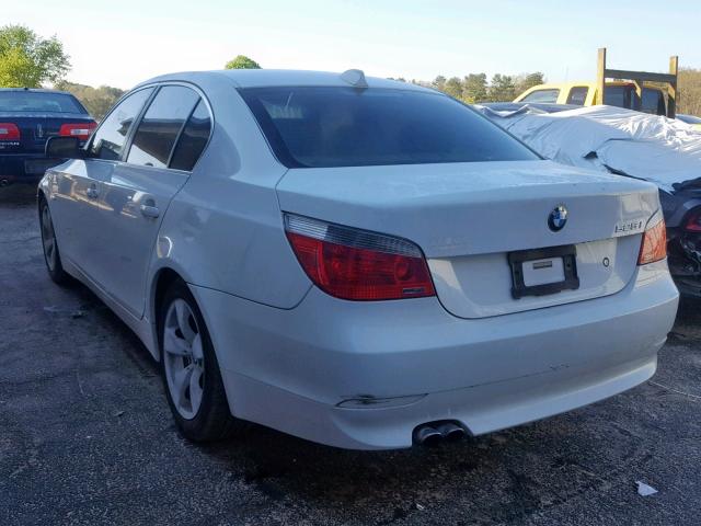 WBANE53507CW60637 - 2007 BMW 525 I WHITE photo 3