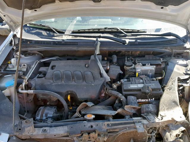 3N1AB6AP6AL688476 - 2010 NISSAN SENTRA 2.0 SILVER photo 7