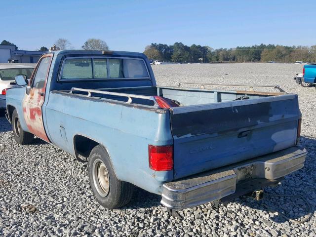 2GTDC14G4B1501146 - 1981 GMC C1500 BLUE photo 3