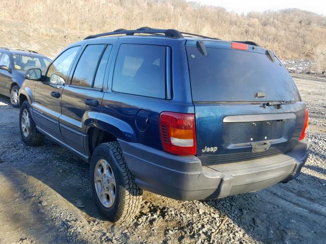 1J4GX48S41C540775 - 2001 JEEP GRAND CHER BLUE photo 3