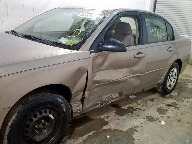 1G1ZS58F28F110220 - 2008 CHEVROLET MALIBU LS TAN photo 9