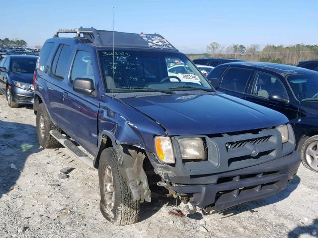 5N1ED28T2YC603025 - 2000 NISSAN XTERRA XE BLUE photo 1