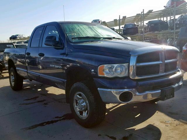 3D7KU28C03G862471 - 2003 DODGE RAM 2500 S BLUE photo 1