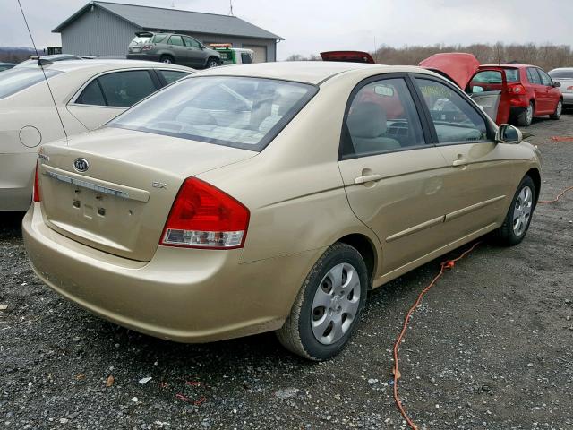 KNAFE222095661319 - 2009 KIA SPECTRA EX GOLD photo 4