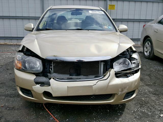 KNAFE222095661319 - 2009 KIA SPECTRA EX GOLD photo 9