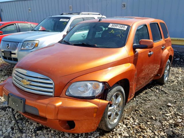 3GNCA43D38S716306 - 2008 CHEVROLET HHR LT ORANGE photo 2