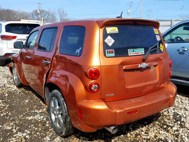 3GNCA43D38S716306 - 2008 CHEVROLET HHR LT ORANGE photo 3