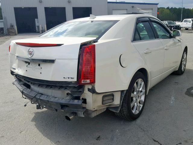 1G6DV57V490140313 - 2009 CADILLAC CTS HI FEA WHITE photo 4