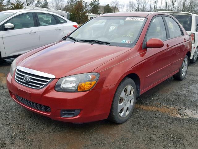 KNAFE222595666211 - 2009 KIA SPECTRA EX RED photo 2