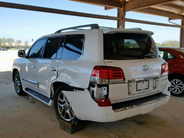 JTJHY7AX0D4106041 - 2013 LEXUS LX 570 WHITE photo 3