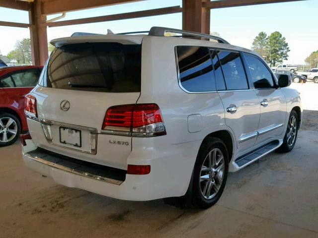 JTJHY7AX0D4106041 - 2013 LEXUS LX 570 WHITE photo 4