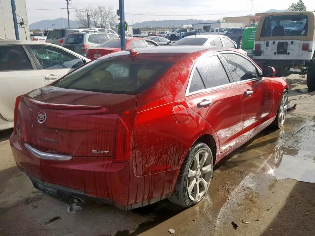 1G6AA5RX3E0163637 - 2014 CADILLAC ATS RED photo 4