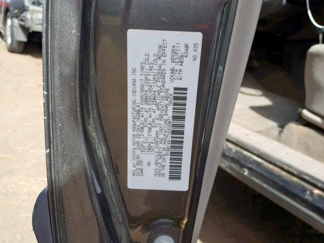 5TBBT44173S439071 - 2003 TOYOTA TUNDRA ACC GRAY photo 10