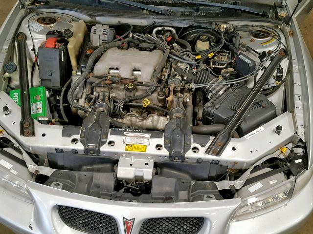 1G2WK52J01F103039 - 2001 PONTIAC GRAND PRIX SILVER photo 7