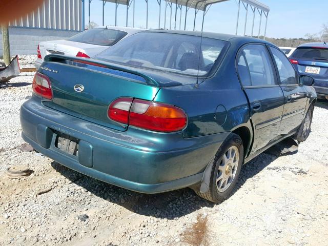 1G1NE52M3XY154789 - 1999 CHEVROLET MALIBU LS GREEN photo 4