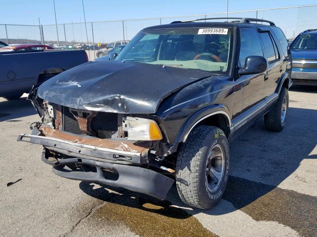 1GNDT13W2S2204358 - 1995 CHEVROLET BLAZER BLACK photo 2