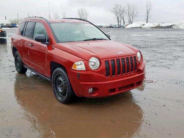 1J8FT47W28D564295 - 2008 JEEP COMPASS SP RED photo 1