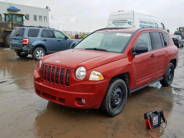 1J8FT47W28D564295 - 2008 JEEP COMPASS SP RED photo 2