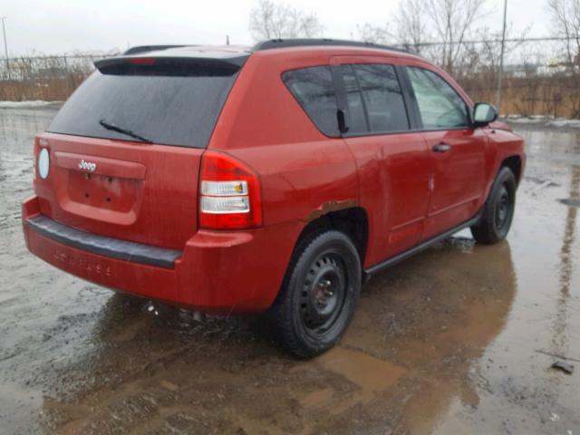 1J8FT47W28D564295 - 2008 JEEP COMPASS SP RED photo 4