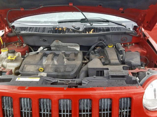 1J8FT47W28D564295 - 2008 JEEP COMPASS SP RED photo 7