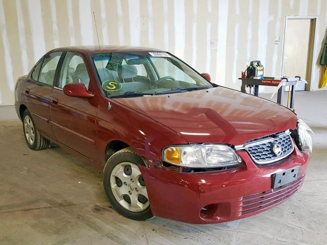 3N1CB51D73L711775 - 2003 NISSAN SENTRA XE MAROON photo 1