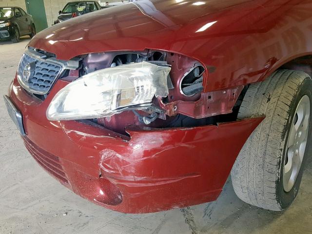 3N1CB51D73L711775 - 2003 NISSAN SENTRA XE MAROON photo 9