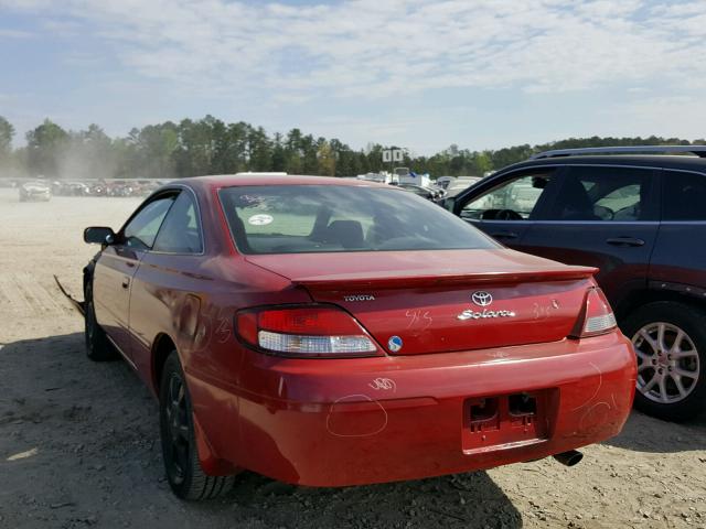 2T1CF22P1YC373227 - 2000 TOYOTA CAMRY SOLA RED photo 3