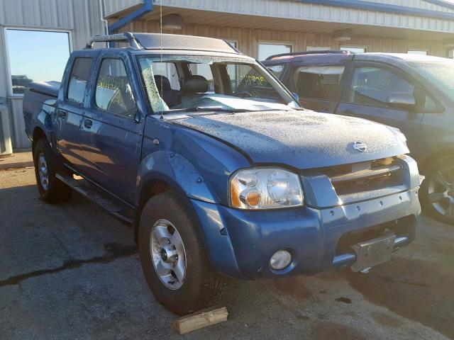 1N6ED27Y81C368778 - 2001 NISSAN FRONTIER C BLUE photo 1