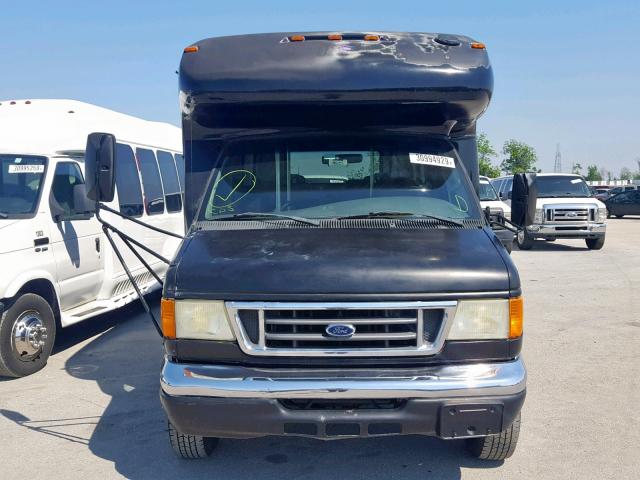 1FDXE45S67DB43924 - 2007 FORD E450 BLACK photo 9