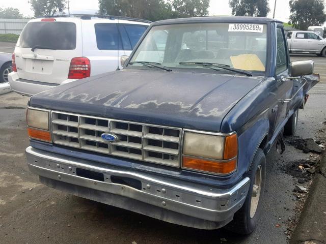 1FTCR10T9LUA83203 - 1990 FORD RANGER BLUE photo 2