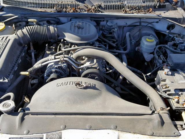 1B7GL22X2XS156860 - 1999 DODGE DAKOTA WHITE photo 7