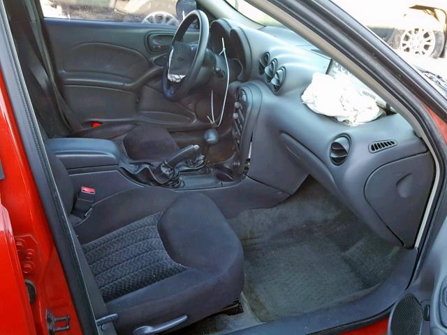 1G2NE52FX3C285089 - 2003 PONTIAC GRAND AM S RED photo 5