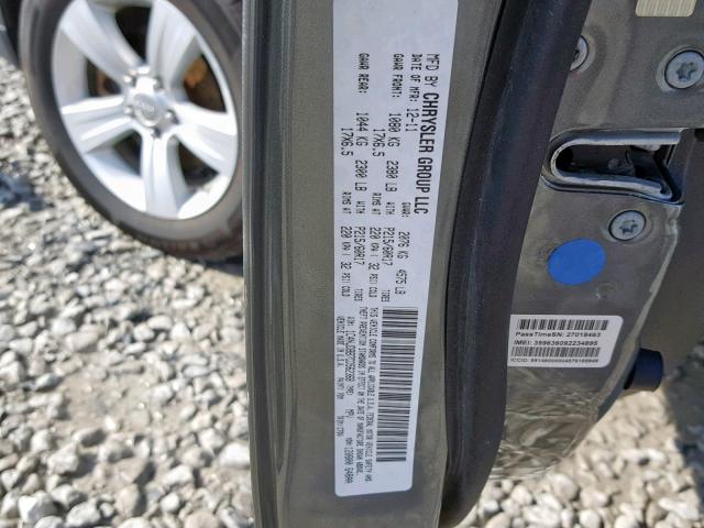 1C4NJDBB7CD562368 - 2012 JEEP COMPASS SP 灰色 照片 10