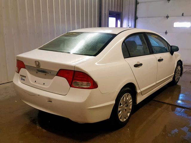 2HGFA163X9H341141 - 2009 HONDA CIVIC VP WHITE photo 4