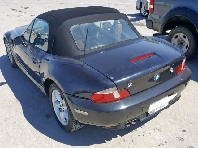 4USCH934XYLG03702 - 2000 BMW Z3 2.3 BLACK photo 3