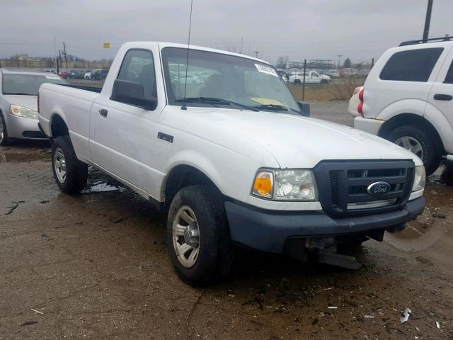 1FTYR10D99PA63393 - 2009 FORD RANGER WHITE photo 1