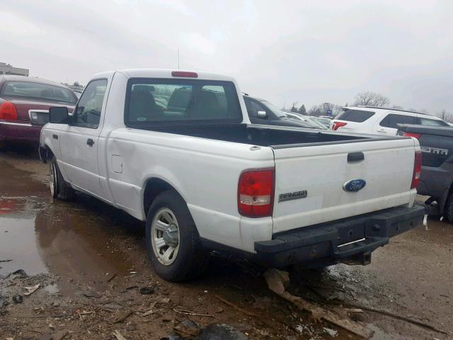 1FTYR10D99PA63393 - 2009 FORD RANGER WHITE photo 3