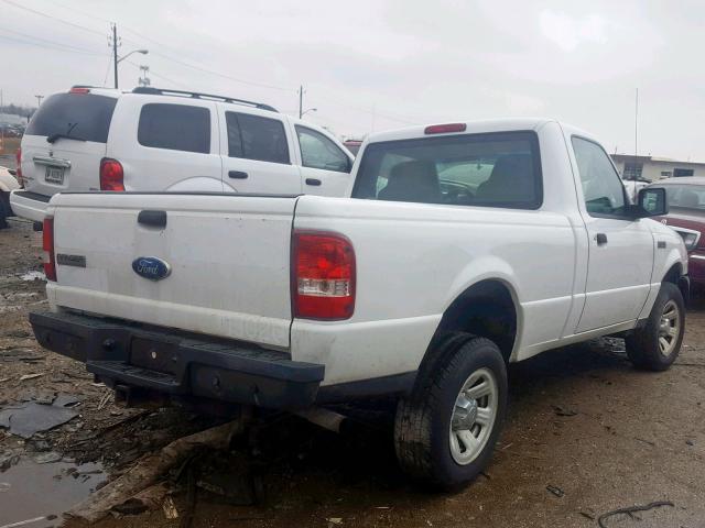 1FTYR10D99PA63393 - 2009 FORD RANGER WHITE photo 4