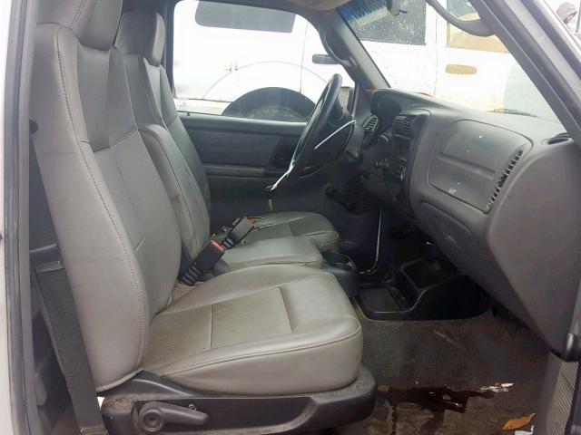 1FTYR10D99PA63393 - 2009 FORD RANGER WHITE photo 5