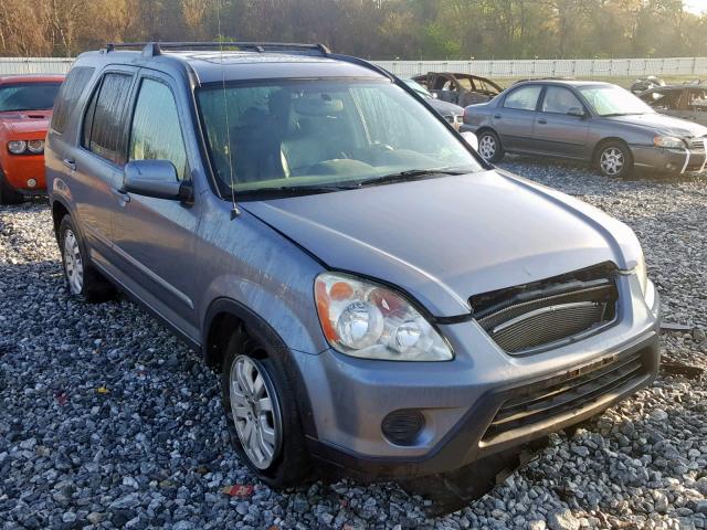 SHSRD78995U338831 - 2005 HONDA CR-V SE BLUE photo 1