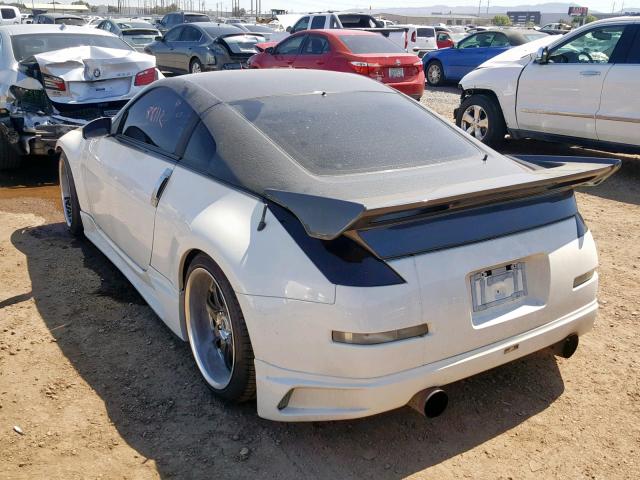 JN1AZ34E23T021827 - 2003 NISSAN 350Z COUPE WHITE photo 3