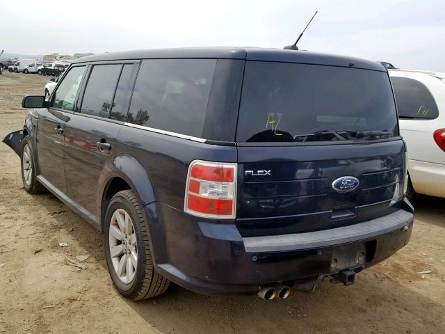 2FMDK51C29BA26334 - 2009 FORD FLEX SE BLUE photo 3